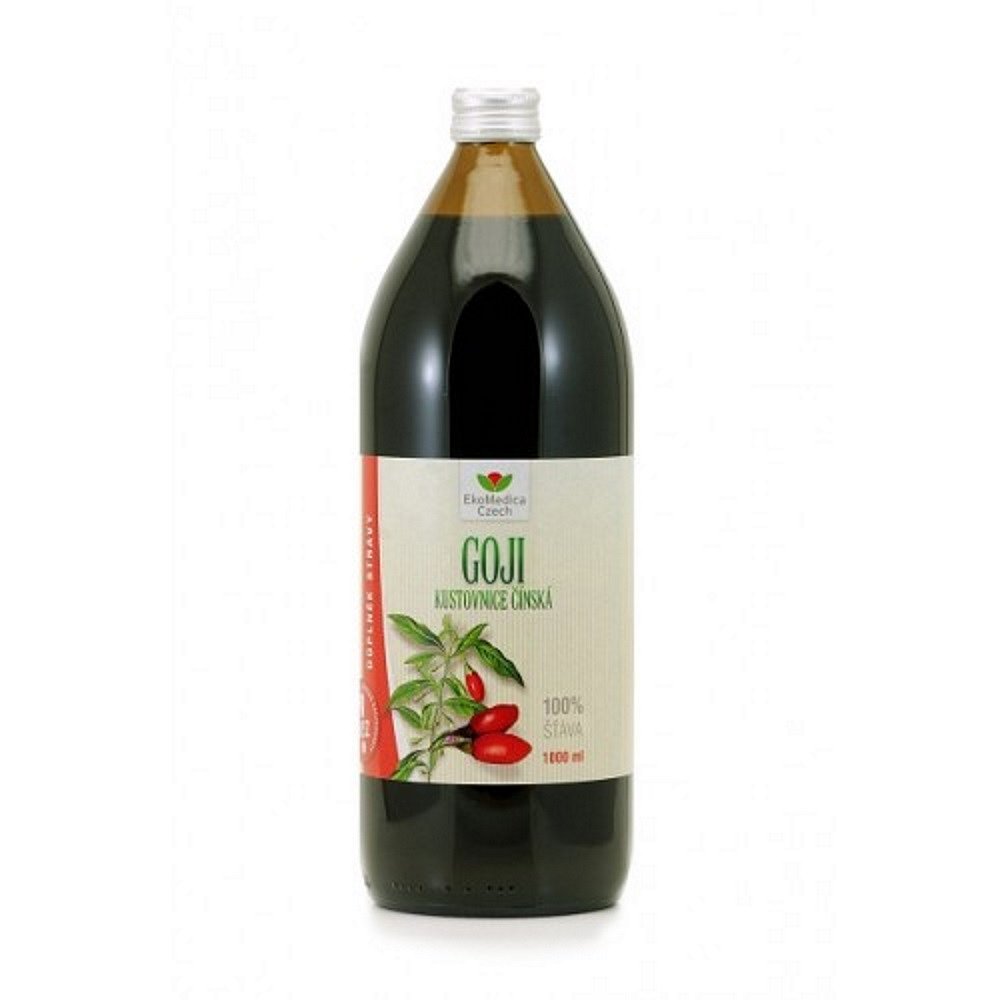 EKOMEDICA Goji - kustovnice čínská 100% šťáva 1000 ml