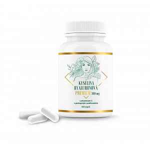 Kyselina hyaluronová PREMIUM 300mg s vitaminem C cps.60 VAKOS XT