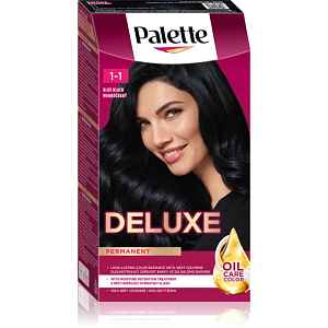 Schwarzkopf Palette Deluxe permanentní barva na vlasy odstín 1-1 Modročerný 1 ks