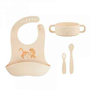 Babymoov silikonová jídelní sada Baby First MEAL SET Mini Roar