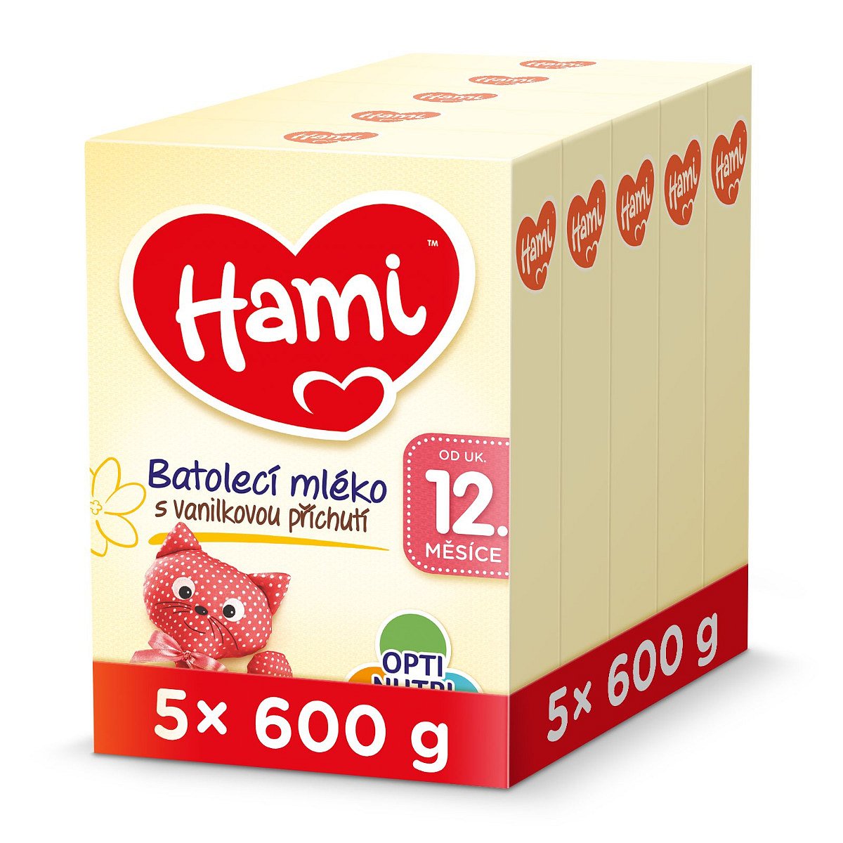 Hami 12m+ Vanilka 5x600 g