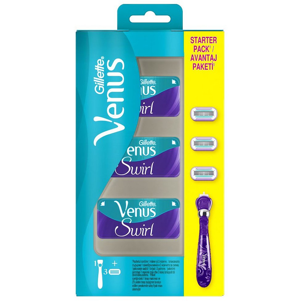 Gillette Venus Swirl strojek + 3 hlavice