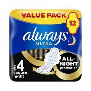 Always vložky Ultra Extra Night Protection 12ks