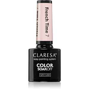 Claresa SoakOff UV/LED Color French Time gelový lak na nehty s použitím UV/LED lampy odstín 7 5 g