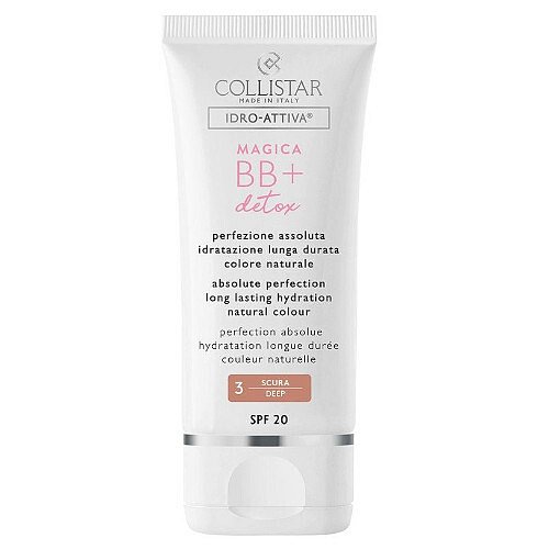 Collistar BB tónovací hydratační krém Magica BB + Detox SPF 20 (Hydration Natural Colour Cream) 3 Deep 50 ml