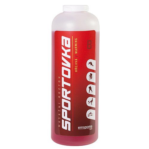 SPORTOVKA Hřejivá B masážní roztok 550 ml