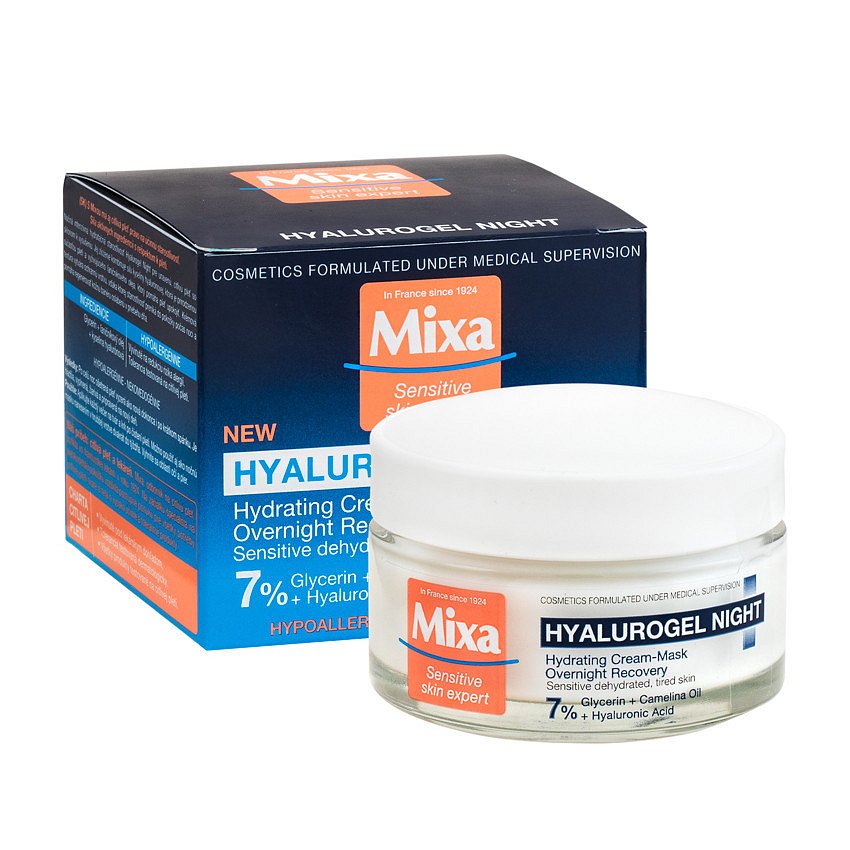 Mixa Hyalurogel noční krém pro citlivou pleť 50ml - II. jakost