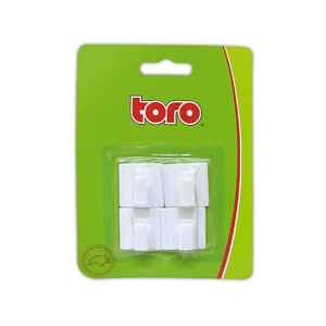 Toro Háček samolepící plastový hranatý 4ks 3x3cm plast