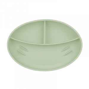 Babymoov silikonový talíř Green