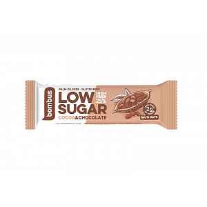 Bombus Low Sugar Cocoa & chocolate tyčinka 40 g