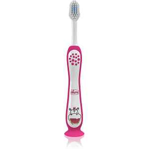 Chicco Toothbrush 3-6y+ zubní kartáček pro děti Hippo 1 ks