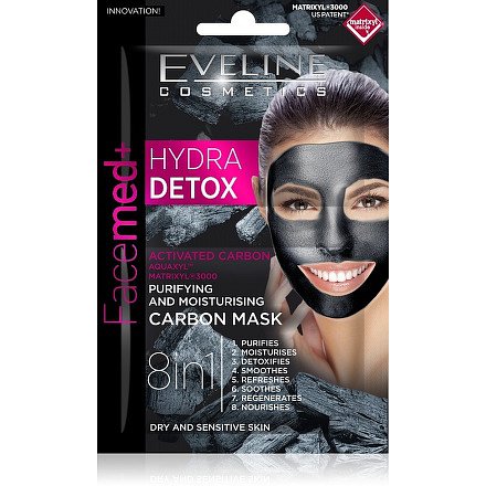 EVELINE Facemed Hydra Detox pleťová maska 8v1 2x5ml