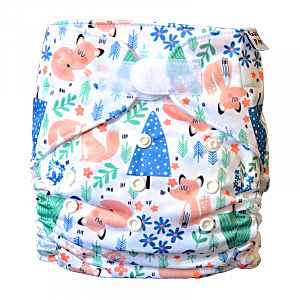 GaGa's pleny Látková plena AIO Liška v lese na suchý zip