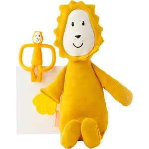 Matchstick Monkey Teething Gift Set 3m+ kousátko + hračka Lion 1 ks
