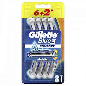 Gillette Blue3 Comfort jednorázová holítka 6+2ks