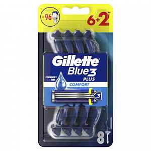 Gillette Blue3 Comfort jednorázová holítka 6+2ks