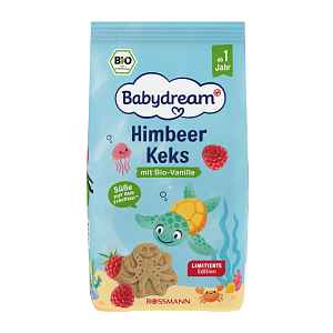 Babydream BIO malinové keksy s vanilkou 125 g
