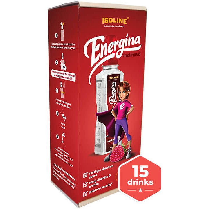 Isoline ENERGÍNA malinová 5x500ml