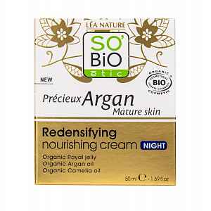 SO’BiO étic Anti-age Précieux Argan Noční výživný krém BIO 50 ml