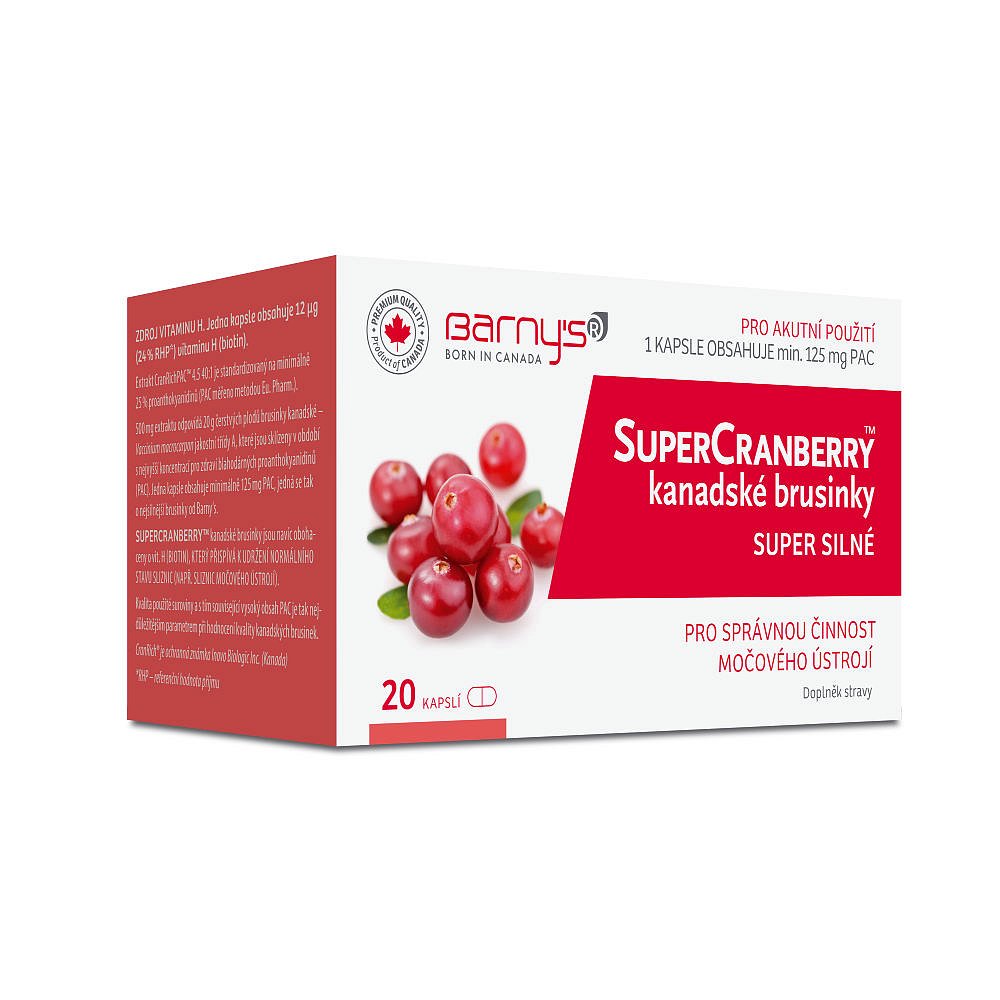 BARNY´S SuperCranberry kanadské brusinky 20 kapslí