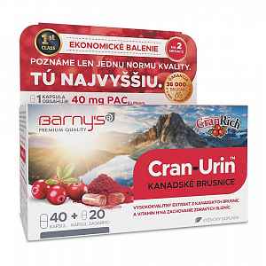 Barnys Cran-Urin megaPAC brusinky cps.60