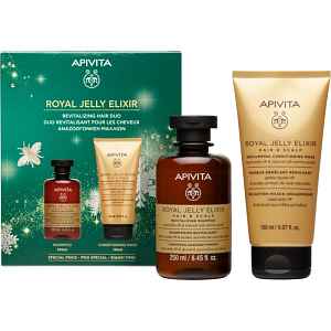 Apivita Royal Jelly Elixir Revitalizing Hair Duo vánoční dárková sada s revitalizačním účinkem
