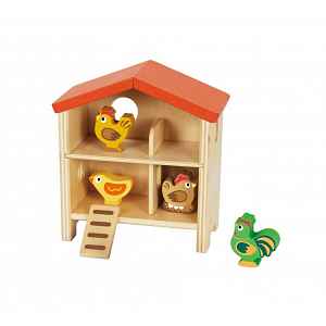 2Kids Toys Domeček pro slepičky 6 ks