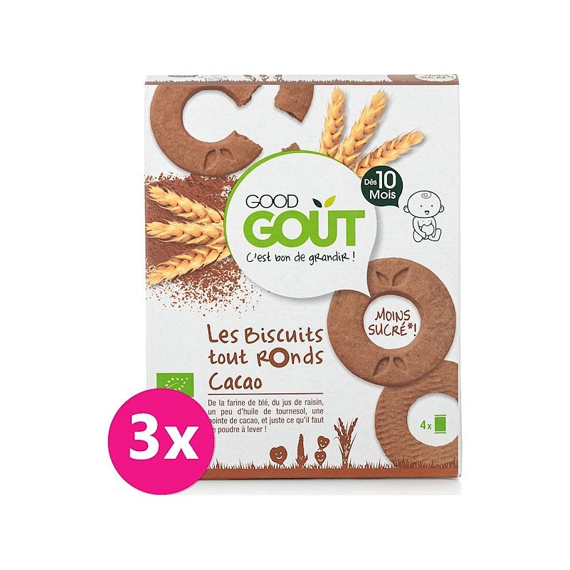 3x GOOD GOUT Kakaová kolečka 70 g
