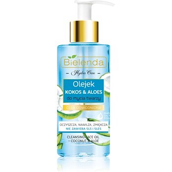 Bielenda Hydra Care Coconut & Aloe čisticí pleťový olej pro dehydratovanou suchou pleť  140 ml