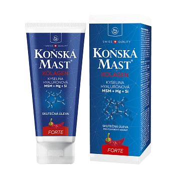 Koňská mast s kolagenem forte hřejivá 200 ml