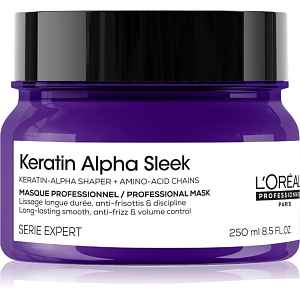 L’Oréal Professionnel Serie Expert Keratin Alpha Sleek vyživující maska pro hladký vzhled vlasů 250 ml