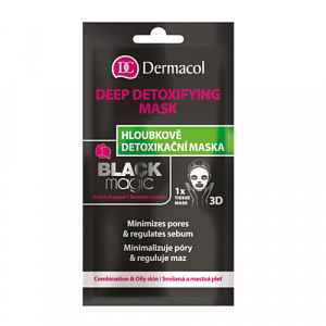 Dermacol Textilní detoxikační maska Black Magic 15ml