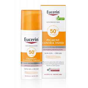 Eucerin Pigment Control Emulze na opalování na obličej s depigmentačním účinkem SPF 50+ světlá 50 ml