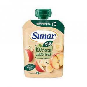 Sunar BIO kapsička Jablko banán 100g