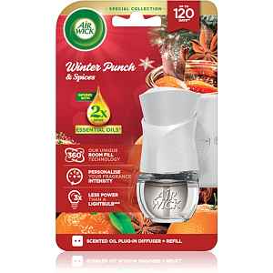 Air Wick Electric Winter Punch Winter Punch & Spices elektrický osvěžovač vzduchu s náplní 19 ml