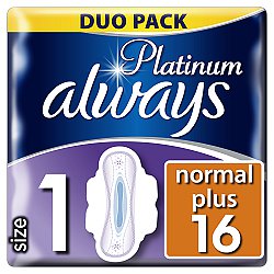 Always vložky Ultra Platinum Normal Duo 16ks