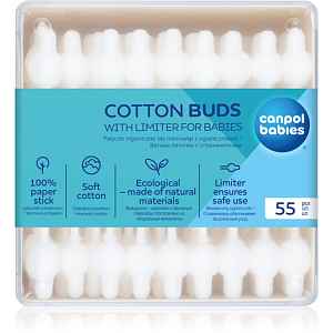 Canpol babies Hygiene vatové tyčinky pro děti 56 ks