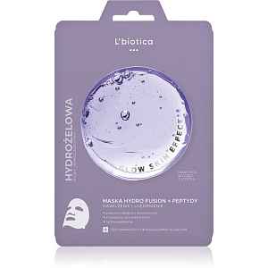 L’biotica PGA Hydro Fusion + Peptides intenzivní hydrogelová maska pro sjednocení barevného tónu pleti 1 ks