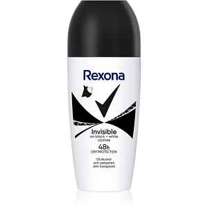 Rexona Invisible Black and White Roll-On antiperspirant roll-on proti bílým a žlutým skvrnám 50 ml