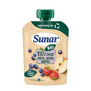 Sunar BIO kapsička Jablko jahoda borůvka 100g