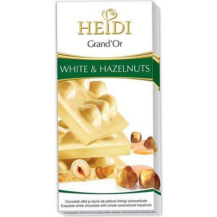 Čokoláda HEIDI Grand´or whole hazel.white 100g
