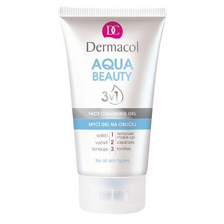 Dermacol Aqua Beauty 3v1 mycí gel na obličej 150ml
