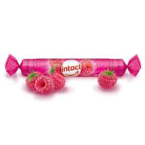 Intact hroznový cukr s vitaminem C, malina 16ks