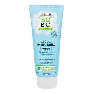 SO’BiO étic Extra hydratační tělové mléko s Aloe vera a hyaluronem BIO 200 ml