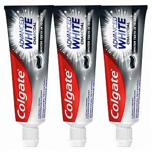 COLGATE Zubní pasta Advanced Whitening Charcoa 3x 75 ml