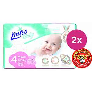 2x LINTEO BABY Plenky Baby Prémium MAXI (8-15 kg) 50 ks