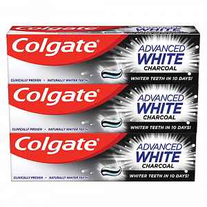 COLGATE Zubní pasta Advanced Whitening Charcoa 3x 75 ml
