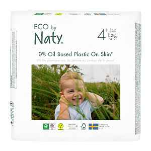 ECO by Naty Maxi+ 9-20 kg dětské plenky 24 ks