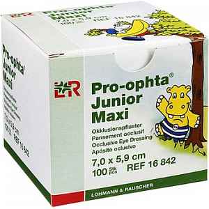 Okluzor nápl.Pro-ophta Junior Maxi 7.0x5.9cm/100ks