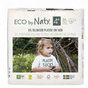 ECO by Naty Maxi+ 9-20 kg dětské plenky 24 ks